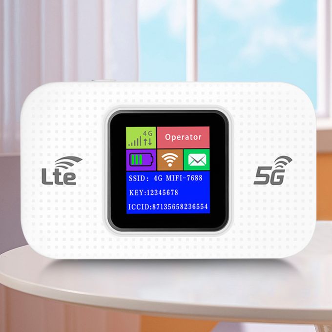 راوتر WiFi محمول MF68E يدعم 4G LTE – نقطة اتصال لاسلكية مع شريحة SIM