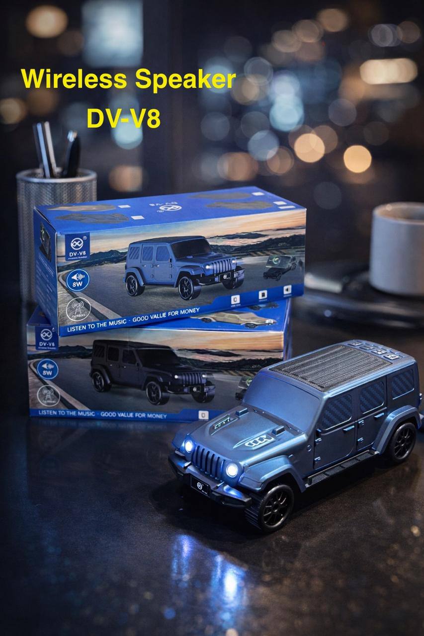 سماعة محمولة لاسلكية DV-V8 – مكبر صوت بلوتوث صغير الحجم